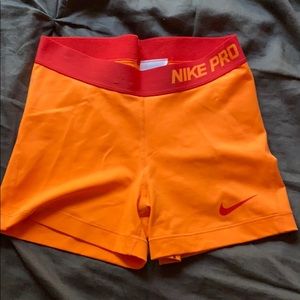 Nike pro spandex shorts